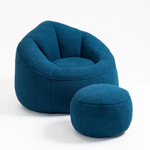 Load image into Gallery viewer, Bedding Bean Bag Sofa Chair High Pressure Foam With Footrest
