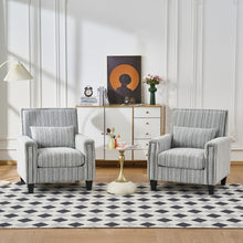 Load image into Gallery viewer, Accent Chair With Arms, Comfy Armchair For Living Room - Gray
