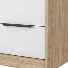 Load image into Gallery viewer, 19" Wood Two Drawer Nightstand - White And Natural
