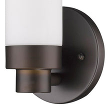 Load image into Gallery viewer, Wall Light With Narrow Frosted Glass Shade - Bronze

