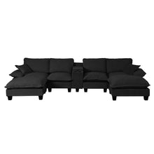 Load image into Gallery viewer, Modular Cloud Couch Sofa With Cup Holders &amp; Storage, USB Port
