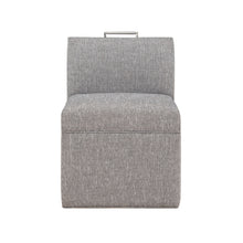 Load image into Gallery viewer, Della - Upholstered Castered Chair - Gray
