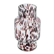 Load image into Gallery viewer, Abstract Cylinder Table Vase (574427) - Amber / Clear
