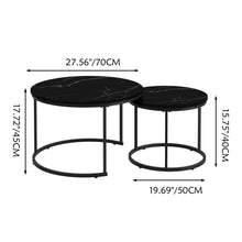 Load image into Gallery viewer, Round Nesting Coffee Table (Set of 2)
