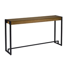 Load image into Gallery viewer, Distressed Sled Console Table - Gray / Brown / Black
