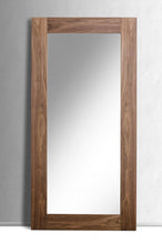 Load image into Gallery viewer, 79" Framed Leaning Full Length Hanging Mirror - Brown
