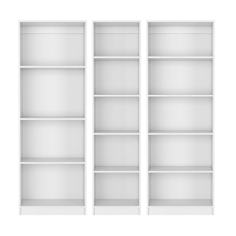 Fourteen Tier Modular Bookcase (Set of 3) (546625) - White