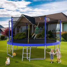 Load image into Gallery viewer, 14Ft For Kids Children With Safety Enclosure Net Outdoor Backyards Large Recreational Trampoline - Blue
