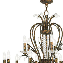 Load image into Gallery viewer, Multi Light Metal Dimmable Chandelier With Shades - Bronze / Clear
