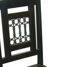 Load image into Gallery viewer, Metal And Wood Slat Back Dining Side Chair - Dark Brown
