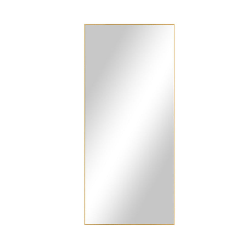 71" Metal Freestanding Framed Standing Mirror - Gold