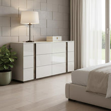 Load image into Gallery viewer, 60" Wood 6 Drawer Double Dresser - Gray
