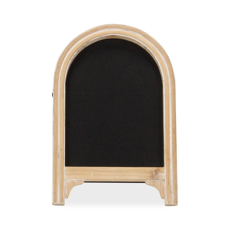 12" Wood Tabletop Easel Chalk Board - Natural