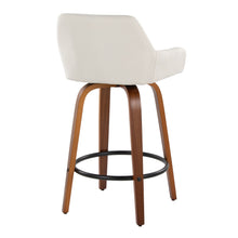 Load image into Gallery viewer, Daniella - Contemporary Fixed Height Counter Stool With Swivel With Round Footrest (Set of 2)
