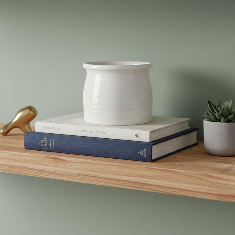 Round Pot Planter (487410) - White