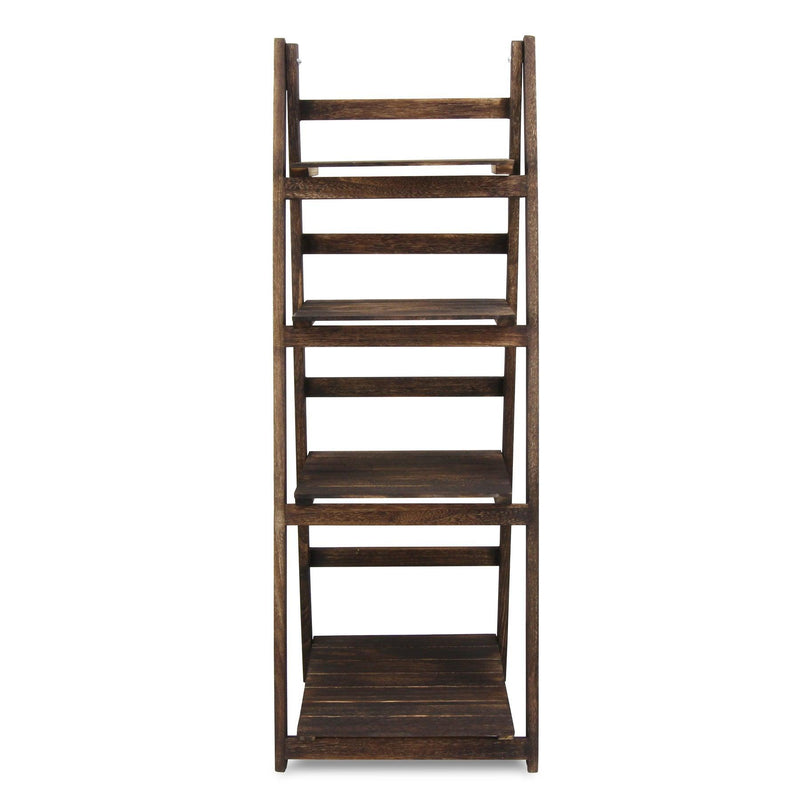 Four Tier Step Bookcase - Brown