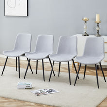 Load image into Gallery viewer, Modern Medieval Style Restaurant Cushioned Chairs With Suede Backrests
