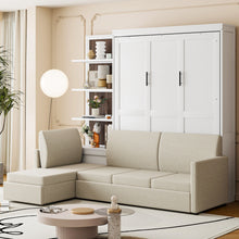 Load image into Gallery viewer, Murphy Bed With Sofa And Shelves
