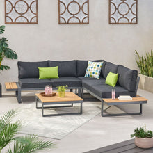 Load image into Gallery viewer, Sterling - Outdoor V Shaped 5 Seater Sofa Set With Cushions
