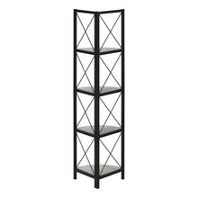 Load image into Gallery viewer, Four Tier Corner Bookcase - Gray
