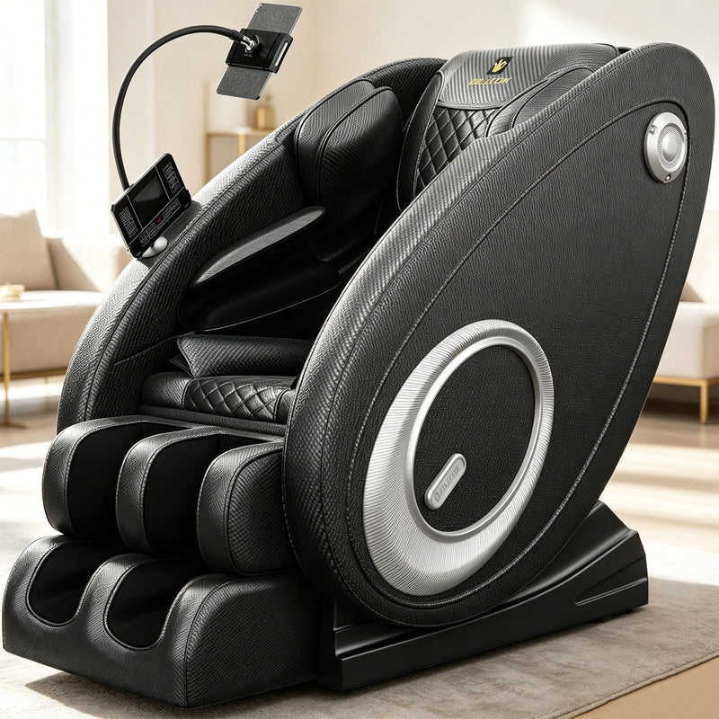 Massage Chair Recliner, Zero Gravity With Full Body Air Pressure - Black