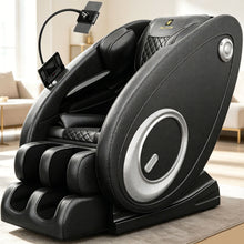 Load image into Gallery viewer, Massage Chair Recliner, Zero Gravity With Full Body Air Pressure - Black
