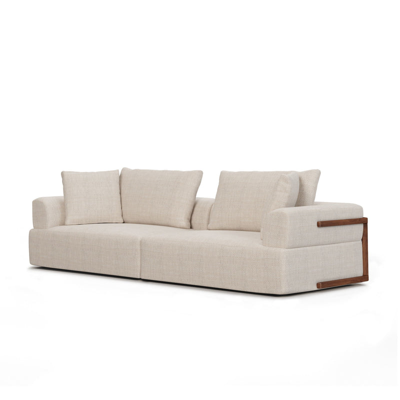 Fabric Sofa Toss Pillows - Cream