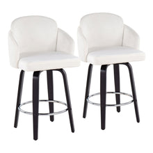 Load image into Gallery viewer, Dahlia - Contemporary Counter Stool Round Footrest (Set of 2)
