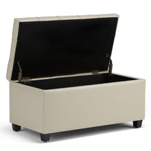 Load image into Gallery viewer, Sienna - Upholstered Storage Ottoman Bench
