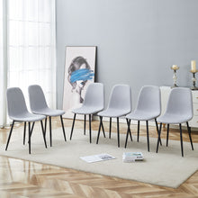 Load image into Gallery viewer, Modern Medieval Style Cushioned Side Chairs Set With Metal Legs For Kitchens
