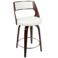 Load image into Gallery viewer, Cecina - Mid-Century Modern Fixed Height Counter Stool With Swivel And Round Footrest (Set of 2)
