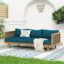Load image into Gallery viewer, Claremont - 3 Seater Daybed Teak Acacia Wood Water Resistant Cushions
