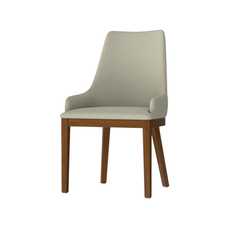 Wood Dining Parsons Chairs (Set of 2) - Natural / Walnut