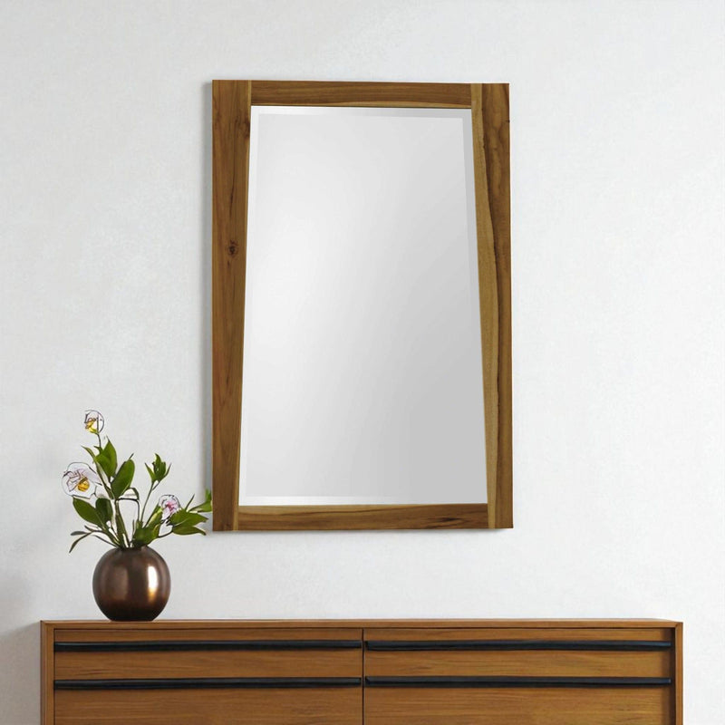 35" Accent Mirror - Brown