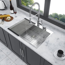 Load image into Gallery viewer, Drop In Kitchen Sink, 16 Gauge Stainless Steel, Single Bowl, Topmount Basin
