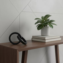 Load image into Gallery viewer, Two Ring Hammered Sculpture - Black
