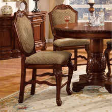 Load image into Gallery viewer, Chateau De Ville - Counter Height Chair (Set of 2) - Fabric &amp; Cherry Finish
