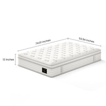 Load image into Gallery viewer, 12'' Hybrid Mattress, Memory Foam &amp; Pocket Springs For Pressure Relief
