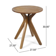 Load image into Gallery viewer, Stamford - Outdoor Bistro Table Acacia Wood X - Base - Teak
