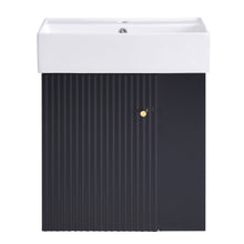 Load image into Gallery viewer, Modern Floating Bathroom Vanity With Ceramic Basin Perfect For Small Bathrooms
