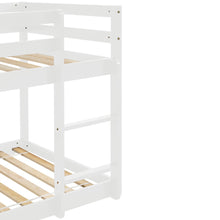 Load image into Gallery viewer, Twin over Twin Floor Bunk Bed, White(New SKU:W504P148538)
