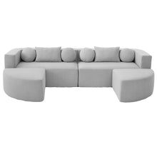 Load image into Gallery viewer, Boneless - Couch Modular Sectional Sofa With Deep Seating And Curved Design
