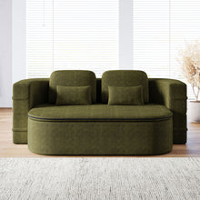 Load image into Gallery viewer, 2 In 1 Foldable Sofa Bed With Multi Functional Blanket, Floor Lounge Sofa
