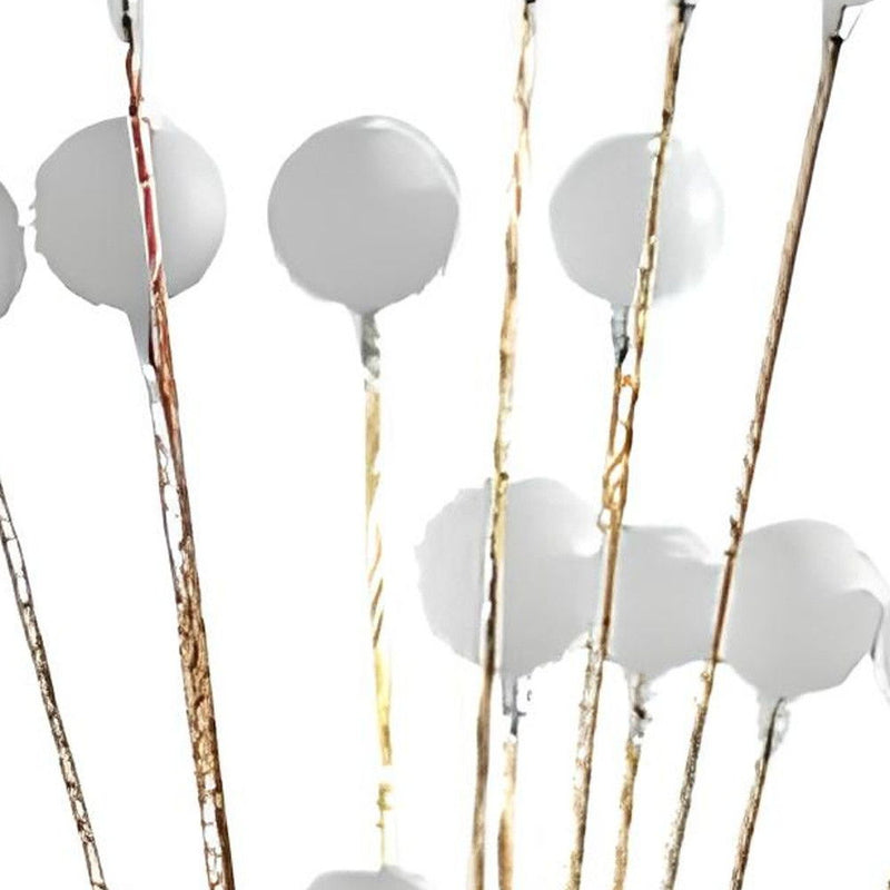 Contemporary Multi Light LED Floor Lamp - Golden Chrome