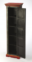 Load image into Gallery viewer, Hand Painted Accent Cabinet - Red / Blue And Gold
