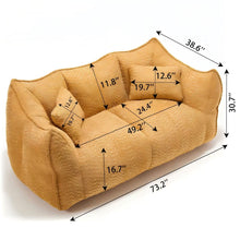 Load image into Gallery viewer, Comfortable Dual Beanbag Chair With High Resilience Foam Core For 2 People
