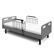 Load image into Gallery viewer, Electric Adjustable Hospital Bed For Home Use With Wired Remote Control, Memory Foam Mattress - Gray / White
