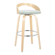 Load image into Gallery viewer, Grotto - Contemporary Fixed-Height Barstool With Swivel With Round Footrest (Set of 2)
