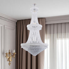 Load image into Gallery viewer, Empire Multi Light Crystal Metal Dimmable Chandelier - Clear / Silver
