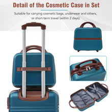 Load image into Gallery viewer, Hardshell Luggage Sets 3 Pieces 20" / 28" Luggages And Cosmetic Case Spinner Suitcase With Tsa Lock Lightweight
